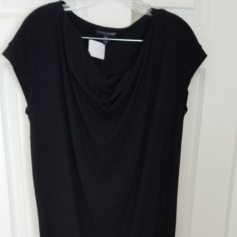 Eileen Fisher Petite Size PP Sleeveless black dress EUC